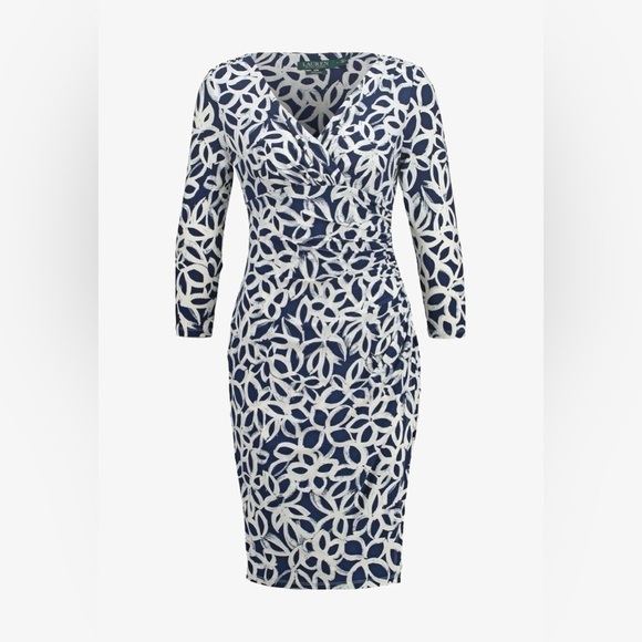 Lauren Ralph Lauren Dresses & Skirts - LAUREN RALPH LAUREN | Abstract Patterned Dress (GREY & WHITE)